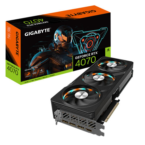 Tarjeta de Video Gigabyte GeForce RTX­­ 4070 GAMING OC 12G – 12GB – 192-bit – PCI-E 4.0 – GDDR6X – HDMI – DisplayPort  – GV-N4070GAMING OC-12GD