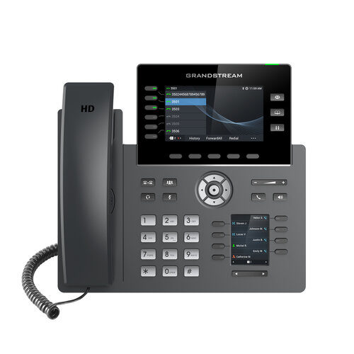 Teléfono IP Grandstream Networks GRP-2616 – Pantalla a Color – 2.8″ – 6 Líneas SIP – Wi-Fi – Bluetooth – GRP2616