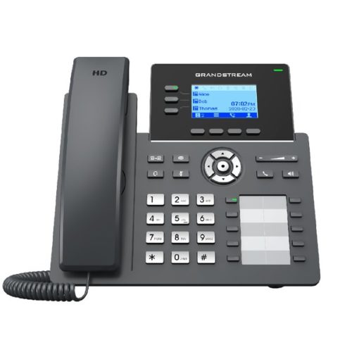 Teléfono IP Grandstream GRP2604P – 3 Líneas – PoE – Negro – GRP2604P