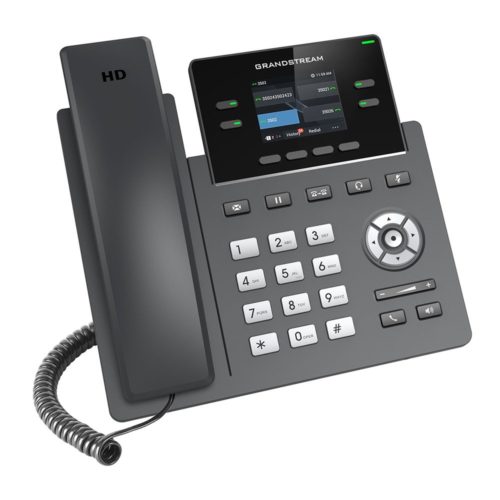 Teléfono IP Grandstream GRP2612 – 2 Líneas – Negro – GRP2612