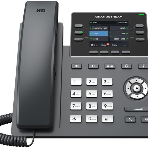 Teléfono IP Grandstream GRP2613 – 2.4″ – 3 Líneas – PoE – GRP2613