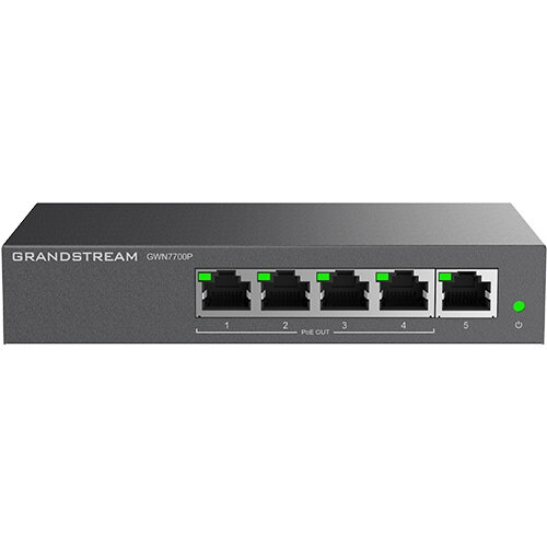 Switch Grandstream Networks GWN7700P – 5 Puertos – No Administrable – GWN7700P