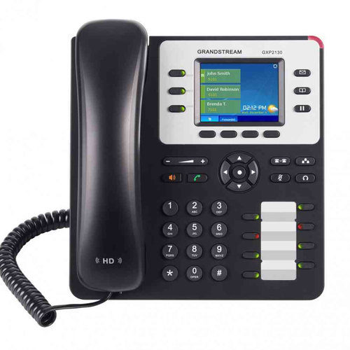 Teléfono IP Grandstream GXP2130 – 3 Líneas – 3 SIP – Negro – GXP2130