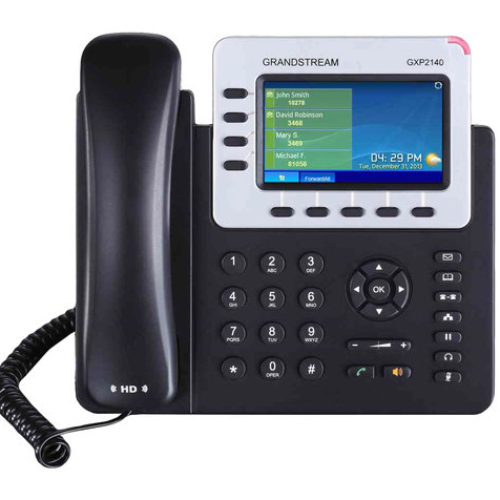 Teléfono IP Grandstream GXP2140 – 4 Líneas – Negro – GXP2140
