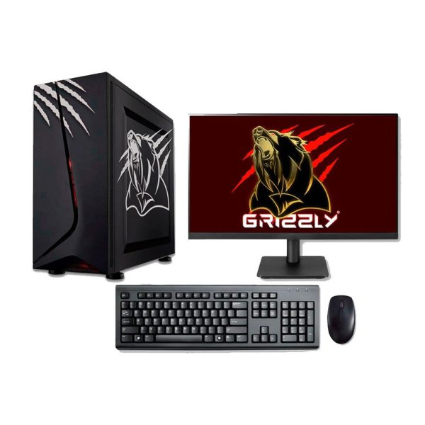 Computadora Gamer Grizzly Linx - Intel Core i5-10400 - 16GB - 500GB SSD - Windows 11 de Prueba - Incluye Monitor, Teclado y Mouse - 662987041287