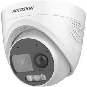 Cámara HIKVISION DS-2CE72DF3T-PIRXOS - 2MP - Domo - Lente Fijo 2.8 Mm - Luz Blanca 20M - Exterior - IP67 - DS-2CE72DF3T-PIRXOS