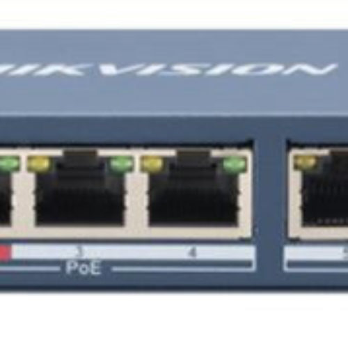Switch HIKVISION DS-3E0106HP-E – 6 Puertos – Fast Ethernet – No Gestionado – DS-3E0106HP-E