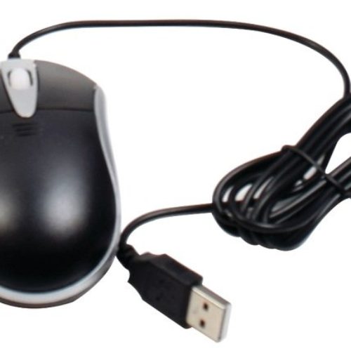 Mouse HIKVISION – Alámbrico – USB – Negro con Gris – MOUSE-HK