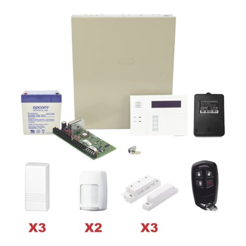 Kit de Seguridad Honeywell – Panel de Alarma – Teclado – Gabinete – Receptor – Contacto Magnético – Contacto con Imán – Sensor de Movimiento – Control – Batería – Transformador – VISTA48LAPLUS/6160RF
