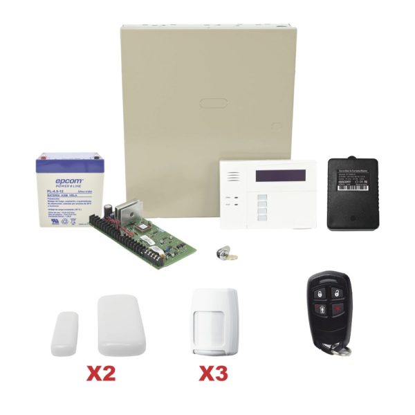 Kit de Seguridad Honeywell - Panel de Alarma - Teclado - Gabinete - Contactos Magneticos - Sensor de Movimiento - Control Remoto - Batería - VISTA48PLUSMINI/6160RF