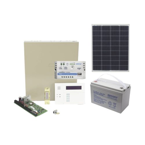 Kit de Seguridad Honeywell – Panel de alarma – Botón de Emergencia – Modulo Fotovoltaico – Controlador EPSOLAR – Acumulador Tecnología – Gabinete  – VISTA48SOLAR/6160RF