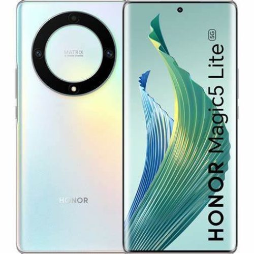 Smartphone HONOR Magic5 Lite – 6.67″ – Snapdragon 695 – 6GB – 128GB – Cámaras 16MP/64MP – 5100mAh – MagicUI 6.1 (basado en Android 12) – Plata – Honor-Magic5 Lite-Plata