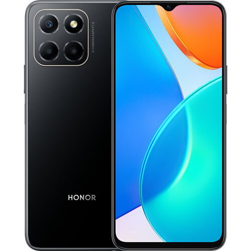 Smartphone HONOR X6 – 6.5″ – MediaTek Helio G25 – 4GB – 64GB – Cámara 5MP/50MP – MagicUI 6.1 (Basado en Android 12) – Negro – HONORX6-4+64-NEGRO