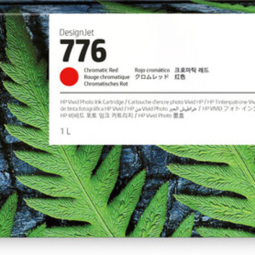 Tinta HP LF 776 – Rojo Cromático – DesignJet – Original (1XB10A) – 1XB10A