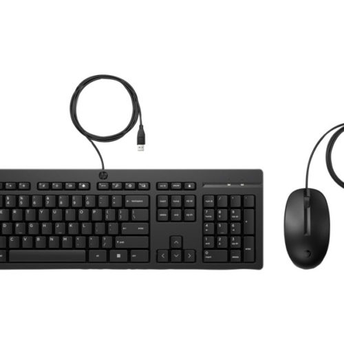 Kit de Teclado y Mouse HP 286J4AA – Alámbrico – USB – Negro – 286J4AA