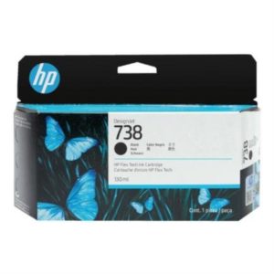 Tinta HP DesignJet 738 - Negro - 130ml - DesignJet - Original (498N4A) - 498N4A