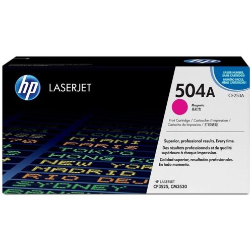 Cartucho de Tóner HP 504A – Magenta – LaserJet – Original (CE253A) – CE253A