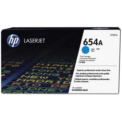 Cartucho de Tóner HP 654A – Cian – LaserJet – Original (CF331A) – CF331A