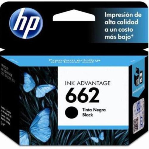 Cartucho de Tinta HP 662 – Negra – Original – (CZ103AL) – CZ103AL