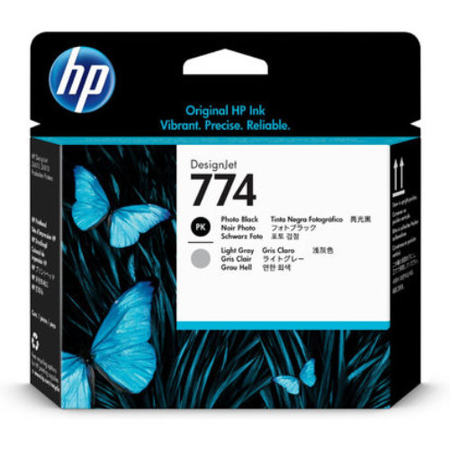 Cabezal de Impresión HP 774 – Negro – Gris Claro – Original – (P2W00A) – P2W00A