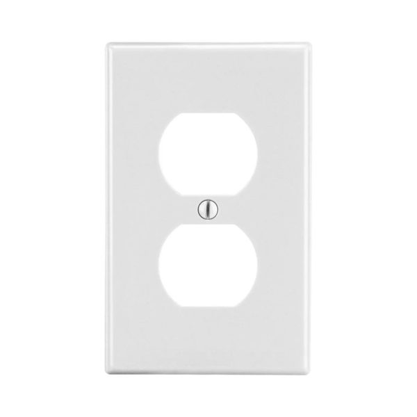 Tapa Hubbell HUB-P8W - Para Contacto Dúplex - Blanco - HUB-P8W