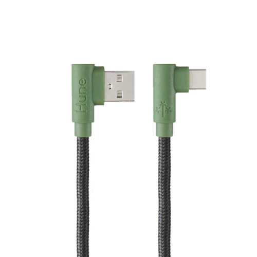 Cable USB Hune Hiedra – USB-A a USB-C – 1.2m – Verde – AT-ACC-CA-317BOS