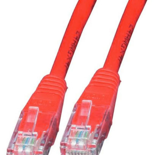 Cable de Red Intellinet – Cat6 – RJ-45 – 50cm – Rojo – 342131