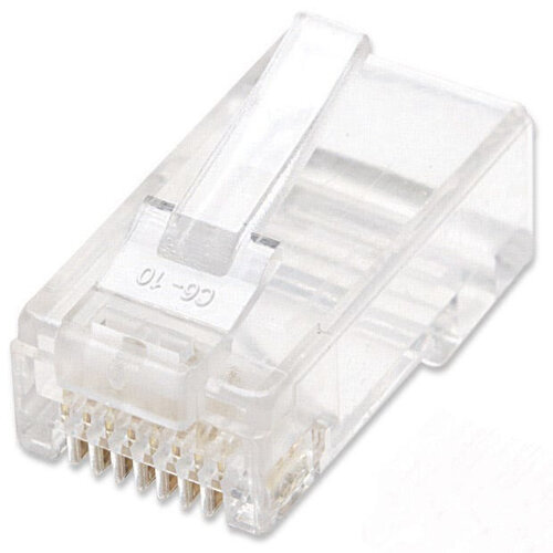 Plug Intellinet – Cat6 – RJ-45 – Transparente – 100 Piezas – 502344