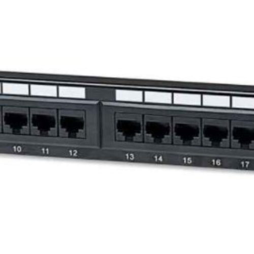 Panel de Parcheo Intellinet – Cat5e – 24 puertos – 513555