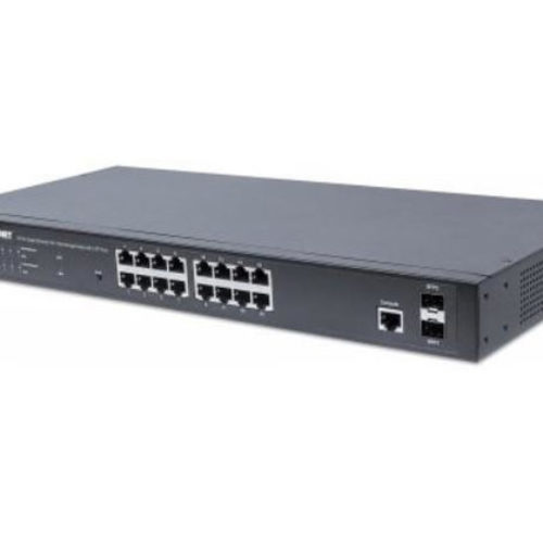 Switch Intellinet 561341 – 16 Puertos – Gigabit – 2 SFP – Administrable – 561341