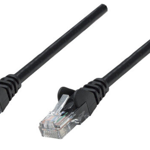 Cable de Red Intellinet – Cat6a – RJ-45 – 90cm – Negro – 741521