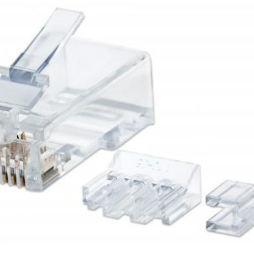 Plug Intellinet – Cat6 – RJ-45 – Transparente – 80 piezas – 790536