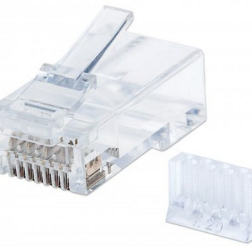 Plug Intellinet – Cat6 – RJ-45 – Transparente – 90 piezas – 790611