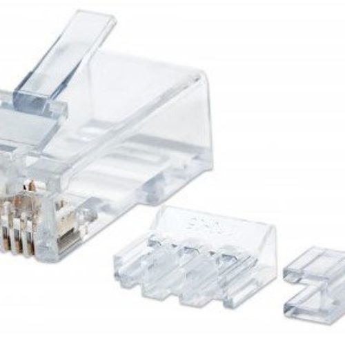 Plug Intellinet – Cat6a – RJ-45 – Transparente – 80 piezas – 790673