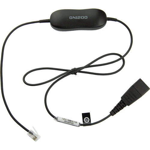 Cable para Auriculares Jabra Smart Cord – para Cisco IP Phone 78xx / Biz 2300 / Mitel 74xx / Dialog 42xx / 44xx / 5446 / Snom 71x – Negro – 88001-99