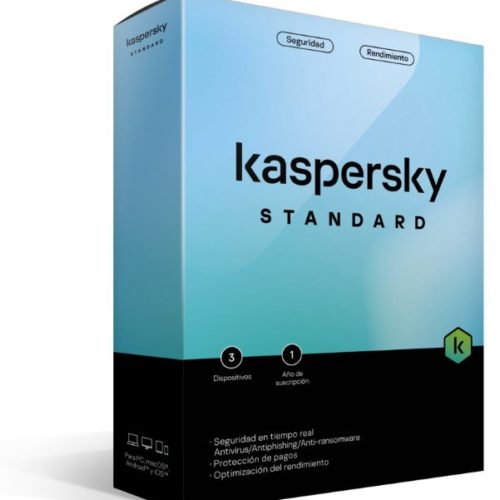 Antivirus Kaspersky Standard – 3 Dispositivos – 1 Año – TMKS-402