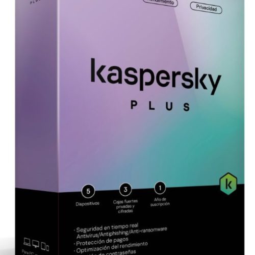 Antivirus Kaspersky Plus – 5 Dispositivos – 1 Año – Caja – TMKS-407