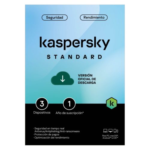 Antivirus Kaspersky Standard – 3 Dispositivos – 1 Año  – TMKS-452