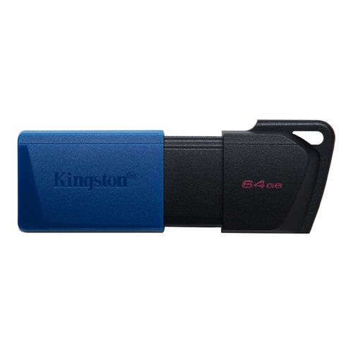 Memoria USB Kingston DataTraveler Exodia M – 64GB – USB 3.2 – Negro con Azul – 2 Piezas – DTXM/64GB-2P