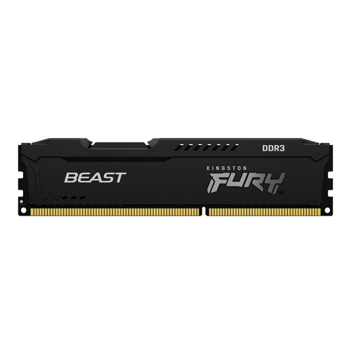 Memoria RAM Kingston FURY Beast – DDR3 – 4GB – 1600MHz – DIMM – Negro – para PC – KF316C10BB/4