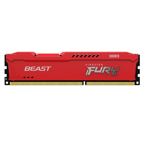Memoria RAM Kingston FURY Beast Red – DDR3 – 4GB – 1866MHz – DIMM – para PC – KF318C10BR/4