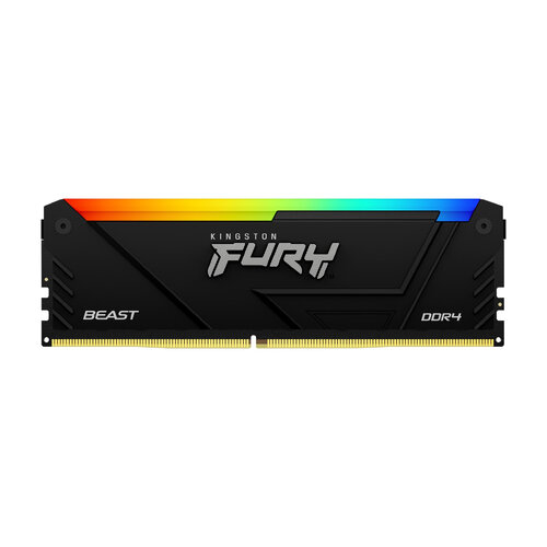 Memoria RAM Kingston FURY Beast RGB – DDR4 – 16GB – 2666MHz – UDIMM – para PC – KF426C16BB12A/16