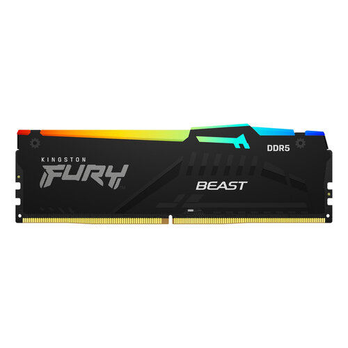 Memoria RAM Kingston FURY Beast RGB – DDR5 – 16GB – 5200MHz – UDIMM – para PC – KF552C36BBEA-16