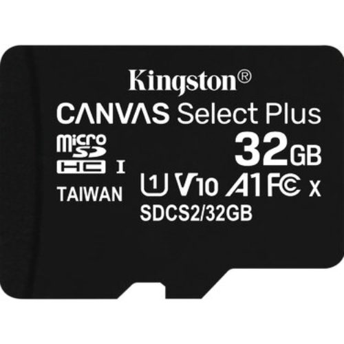 Memoria MicroSDHC Kingston Canvas – 32GB – 100mb/s – Con Adaptador – 3 Piezas – SDCS2/32GB-3P1A