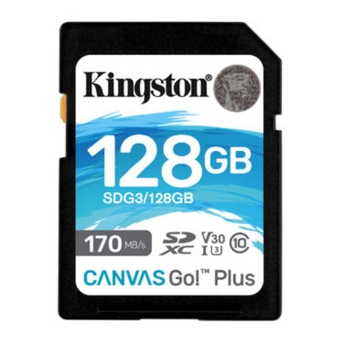 Memoria SDXC Kingston Canvas Go! Plus – 128GB – Clase 10 – UHS-I – SDG3/128GB