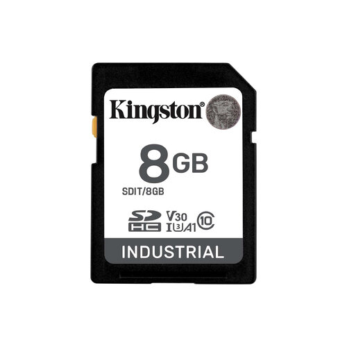 Memoria SDHC Kingston Industrial – 8GB – UHS-I – C10 – SDIT/8GB