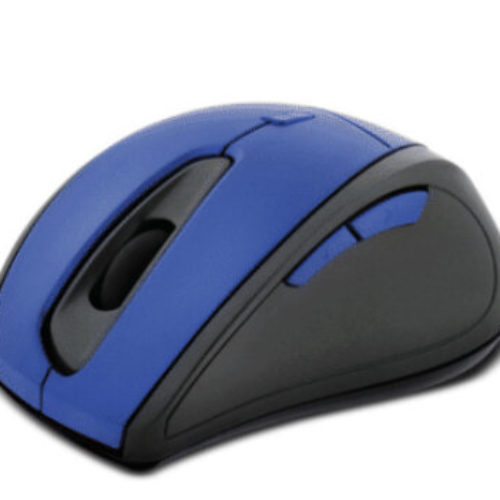 Mouse Klip Xtreme KMW-356BL – Inalámbrico – USB – 6 Botones – Azul con Negro – KMW-356BL