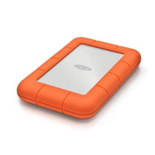 Disco Duro Externo LaCie Rugged Mini – 5TB – USB 3.0 – Windows/Mac – Blanco con Naranja – STJJ5000400