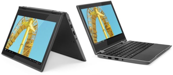 Laptop Lenovo 300e Windows 2nd Gen - 11.6" - Intel Celeron N4120 - 4GB - 128GB SSD - Windows 10 Pro - Teclado en inglés - 81M9S02Y00