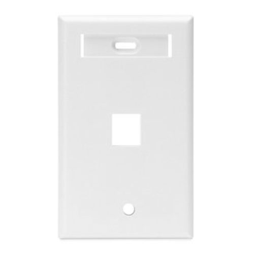 Placa LEVITON Quickport – para Jack – 1 Entrada – Blanco – 42080-1WS